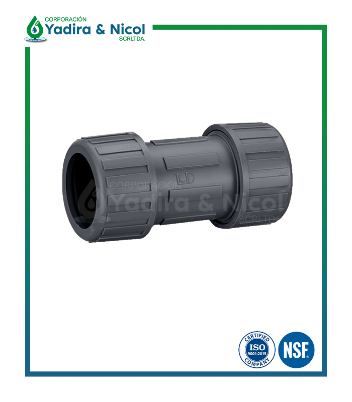 ACOPLE GRIS PVC LD