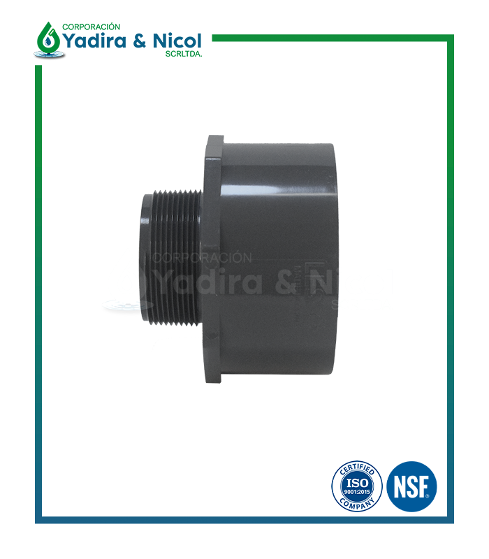 ADAPTADOR CON REDUCCIÓN PVC SCH-80 LESSO