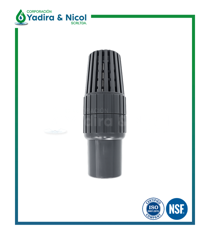 CHECK PIE RESORTE CON ROSCA PVC LD