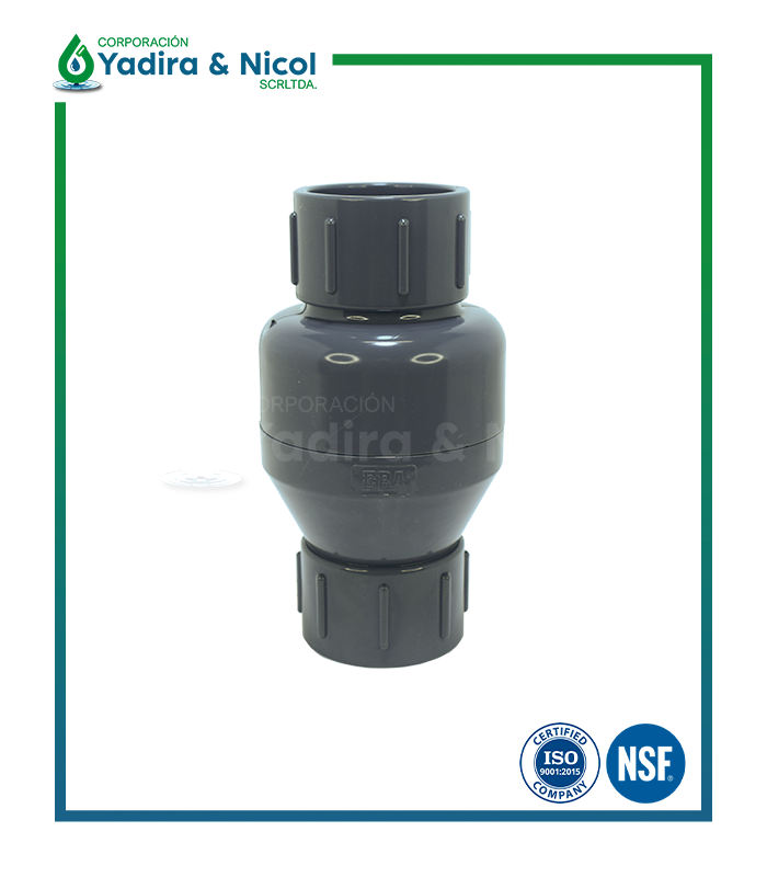 CHECK RESORTE CON ROSCA PVC ERA
