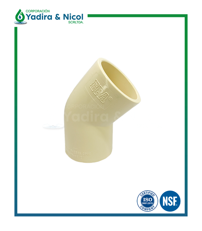 CODO DE 45° CPVC ERA