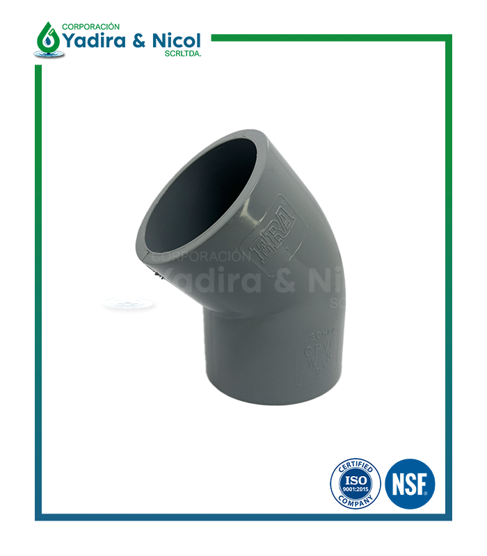 CODO DE 45° CVPC SCH-80 ERA