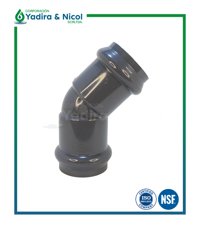CODO DE 45° PVC UF ERA