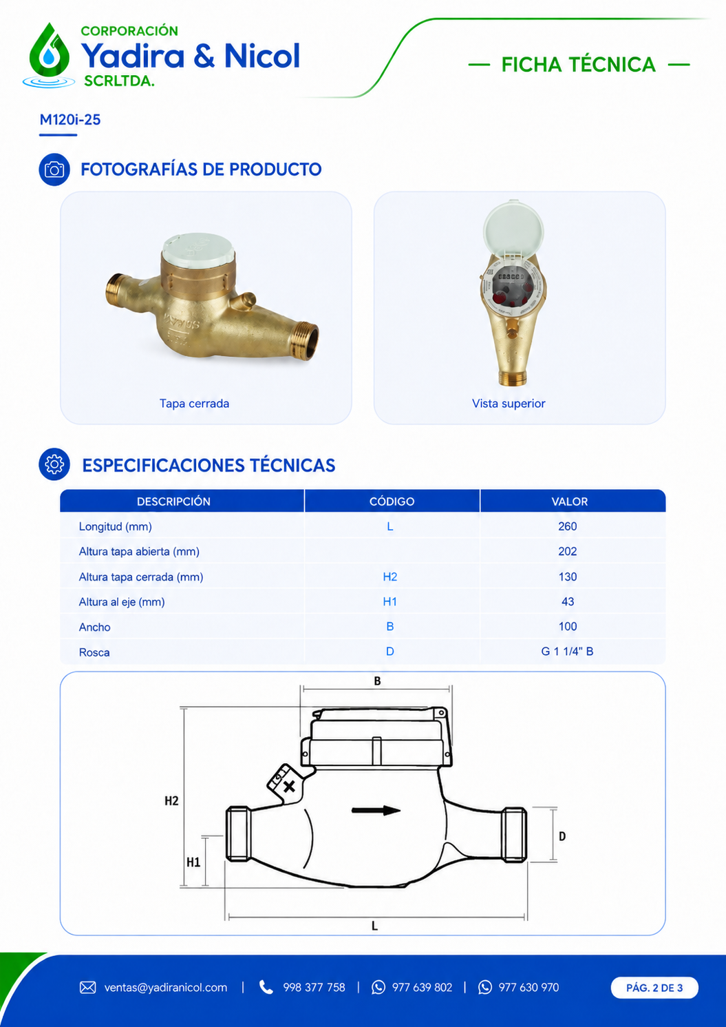 MEDIDOR 1″ CHORRO MULTIPLE HONEYWELL