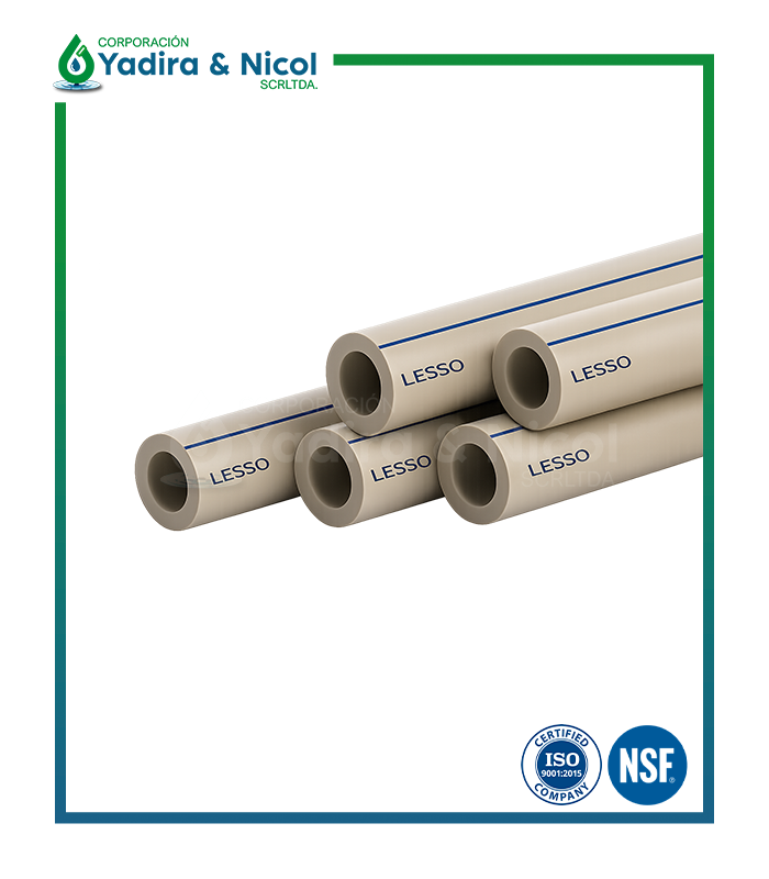 TUBO PARA AGUA FRIA PPR S5 PN 12.5 LESSO