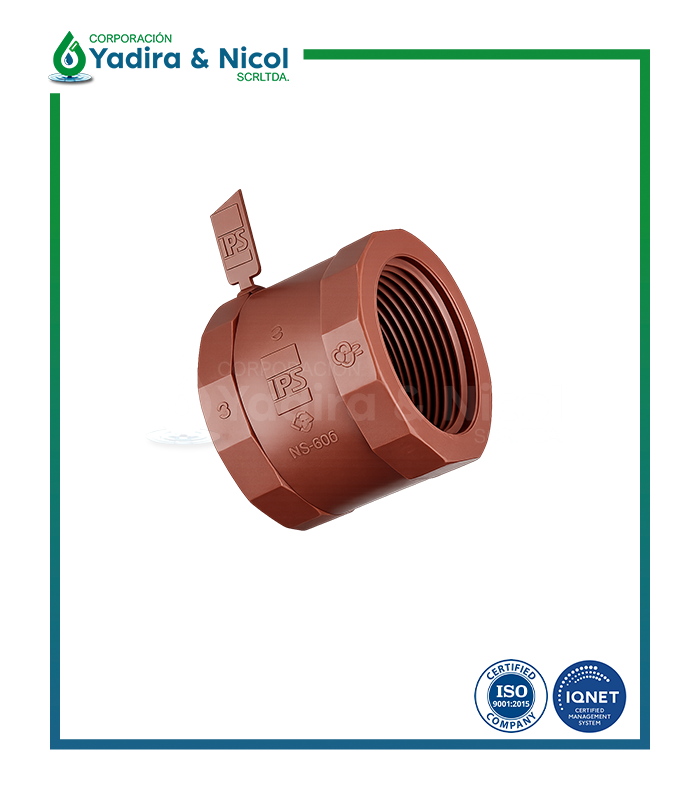 UNIÓN SIMPLE CON ROSCA HIDRO PPH IPS
