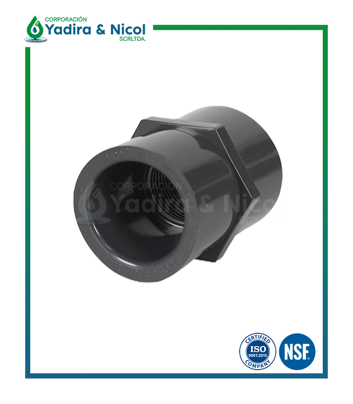 UNIÓN SIMPLE MIXTO PVC SCH-80 LESSO