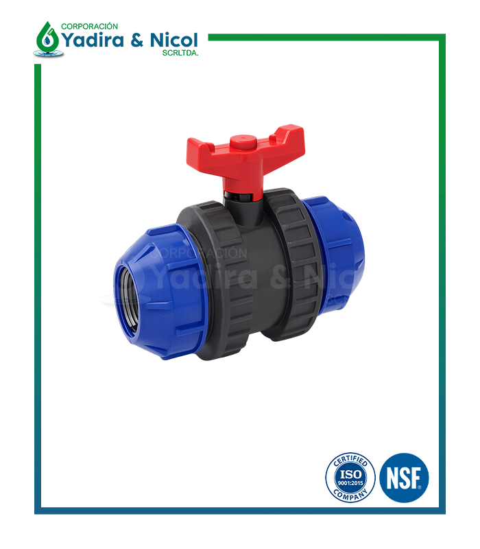 VÁLVULA CON DOBLE UNIVERSAL HDPE MANGUERA LESSO